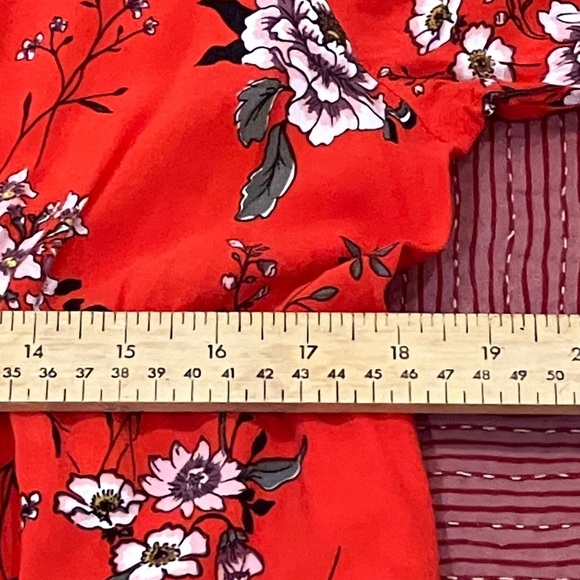 H&M Mama size large Red Floral Dress - Picture 7 of 15